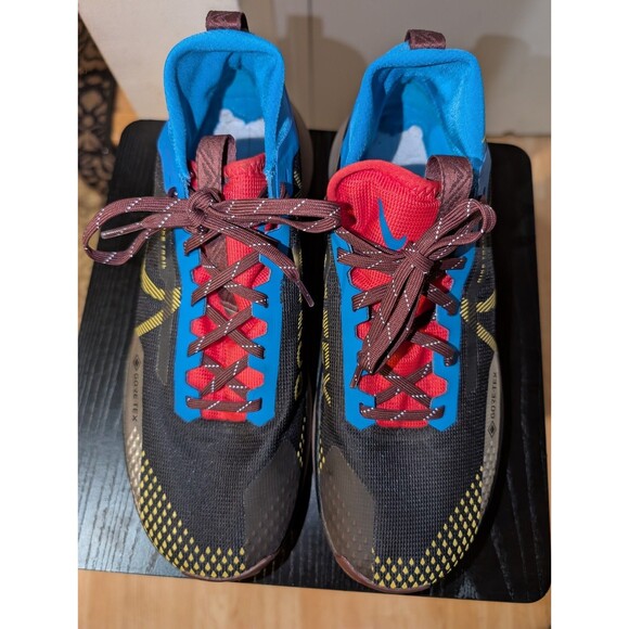 Nike React Pegasus Trail 4 GORE-TEX Black Vivid Sulfur Size 10 - Picture 4 of 16